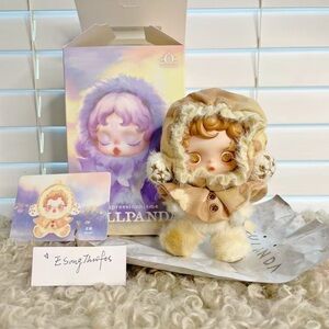 Pop Mart Skull Panda Plush Doll Keychain